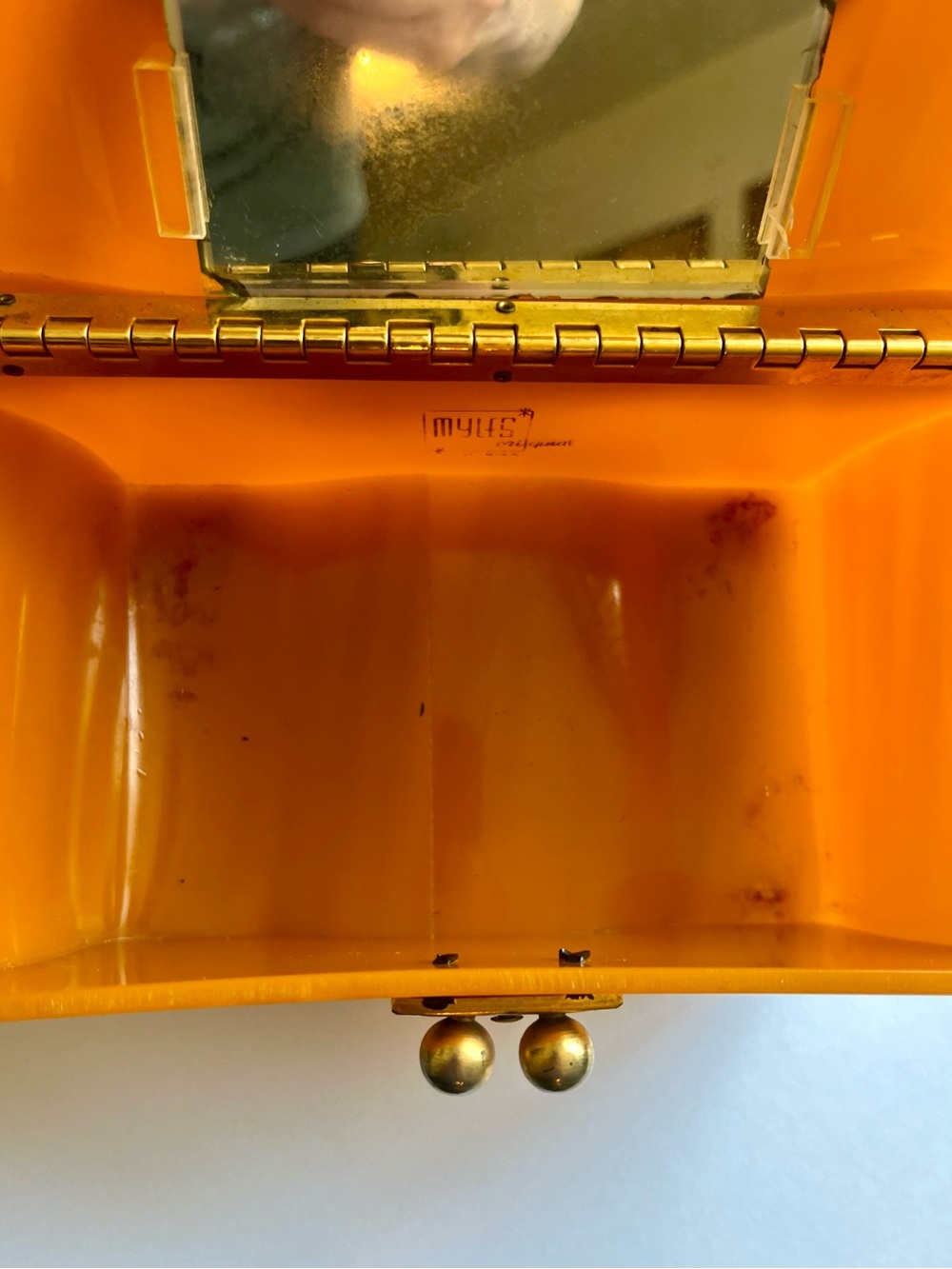 Myles Original 1950’s tortoise lucite box bag. Beautiful! - Picture 6 of 11